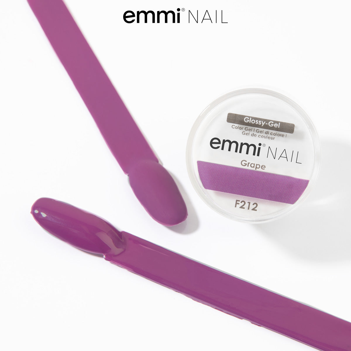 Emmi Nail Glossy Gel Grape 5ml -F212-