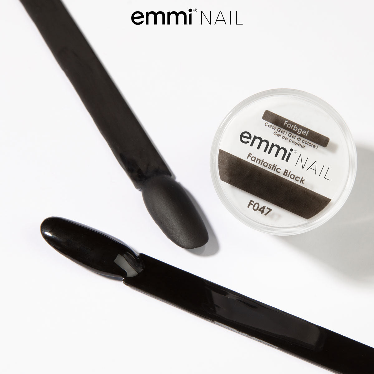 Gel de couleur Emmi-Nail Noir Fantastique 5 ml -F047-