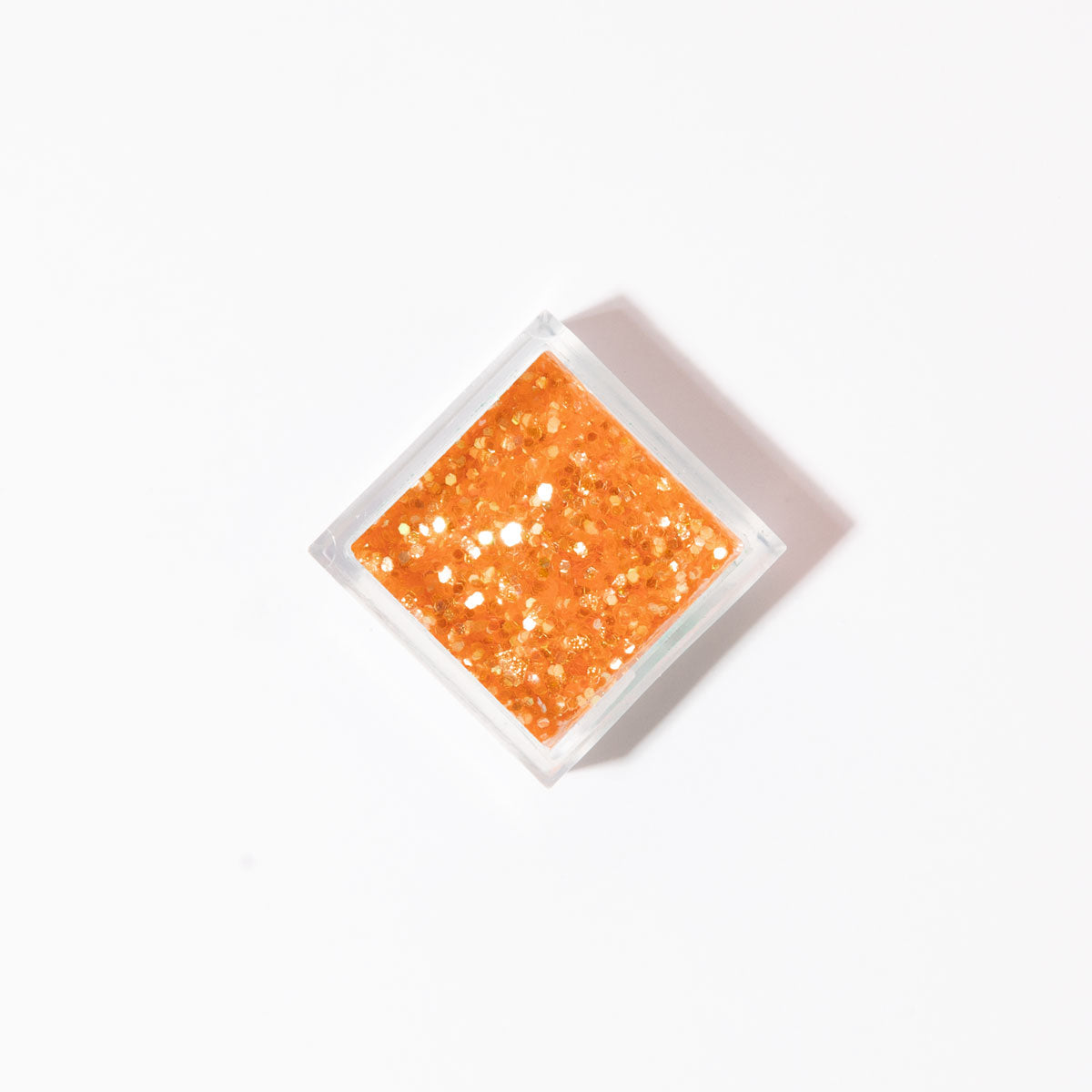 Effet paillettes orange