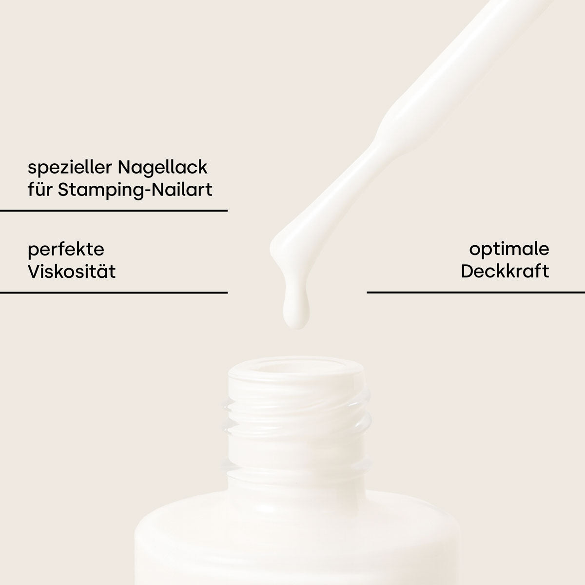 Vernis à tamponner « blanc neige » 12 ml