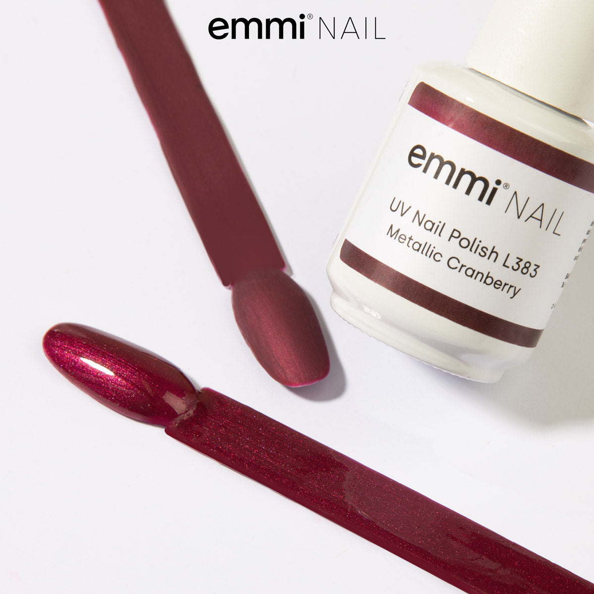 Vernis UV Shellac Métallisé Canneberge 15 ml -L383-