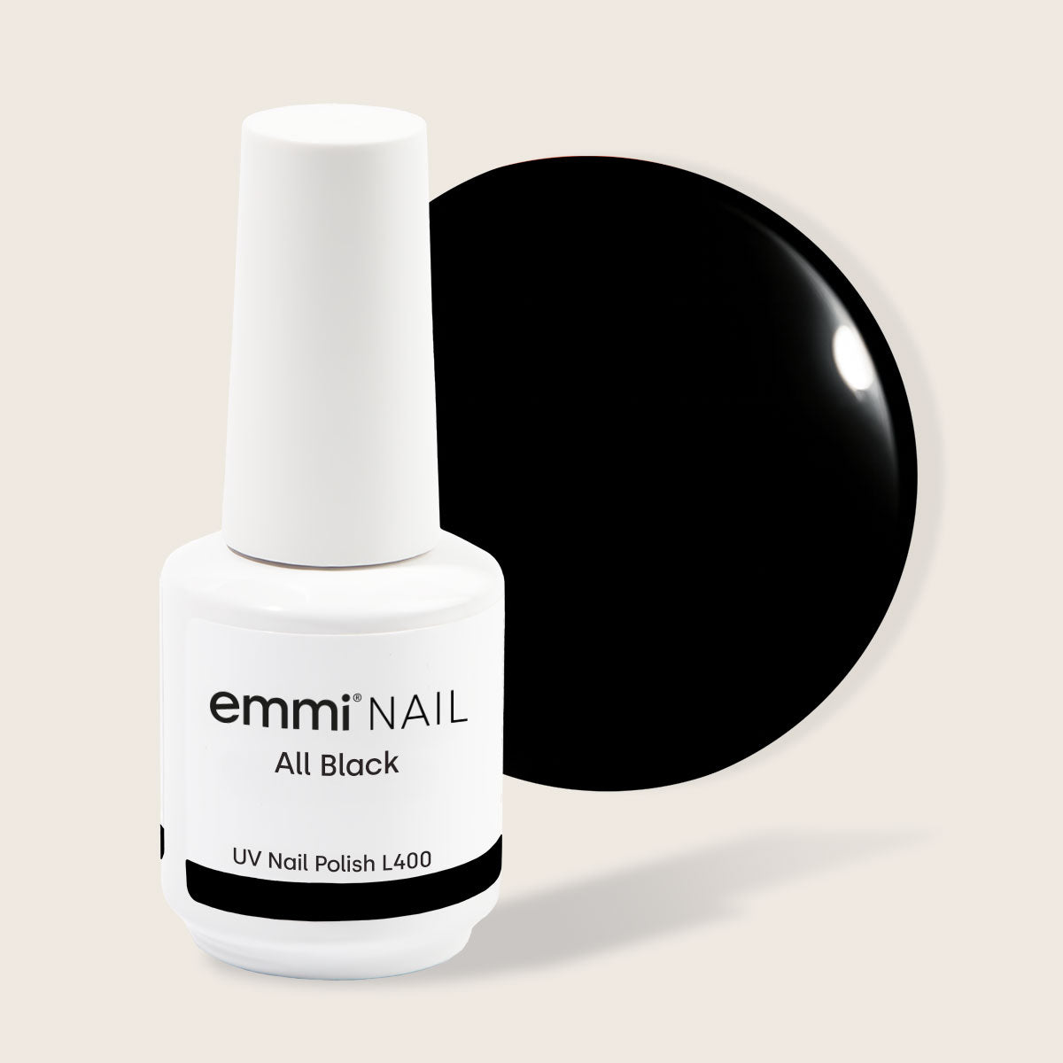 Shellac UV Polish All Black 15ml -L400-