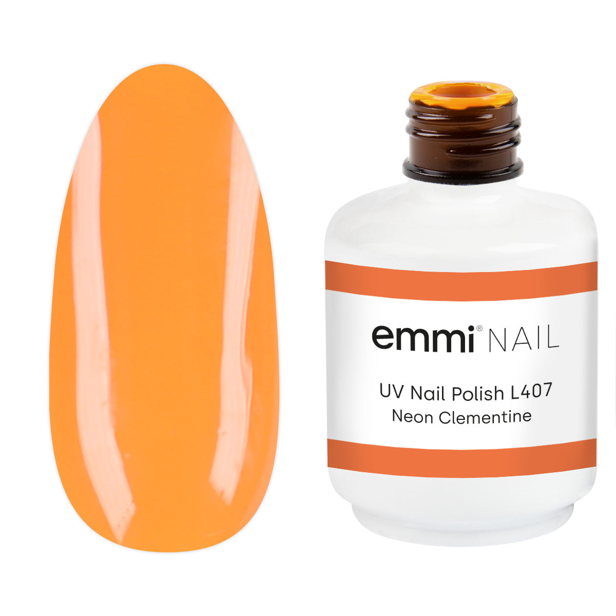 Shellac UV Polish Neon Clementine 15ml -L407-