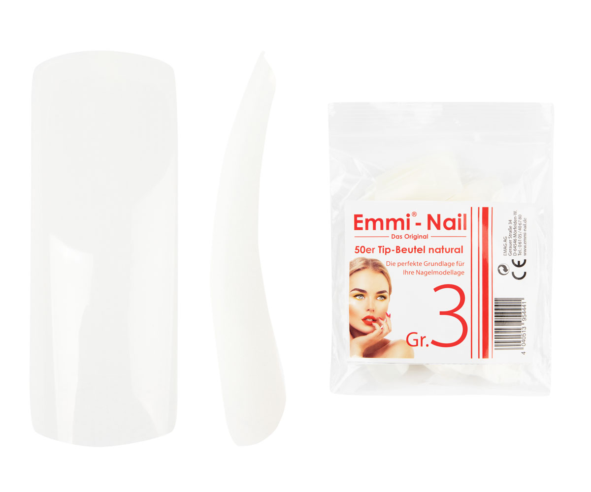 Tip Bag Natural 50pcs, Size 3