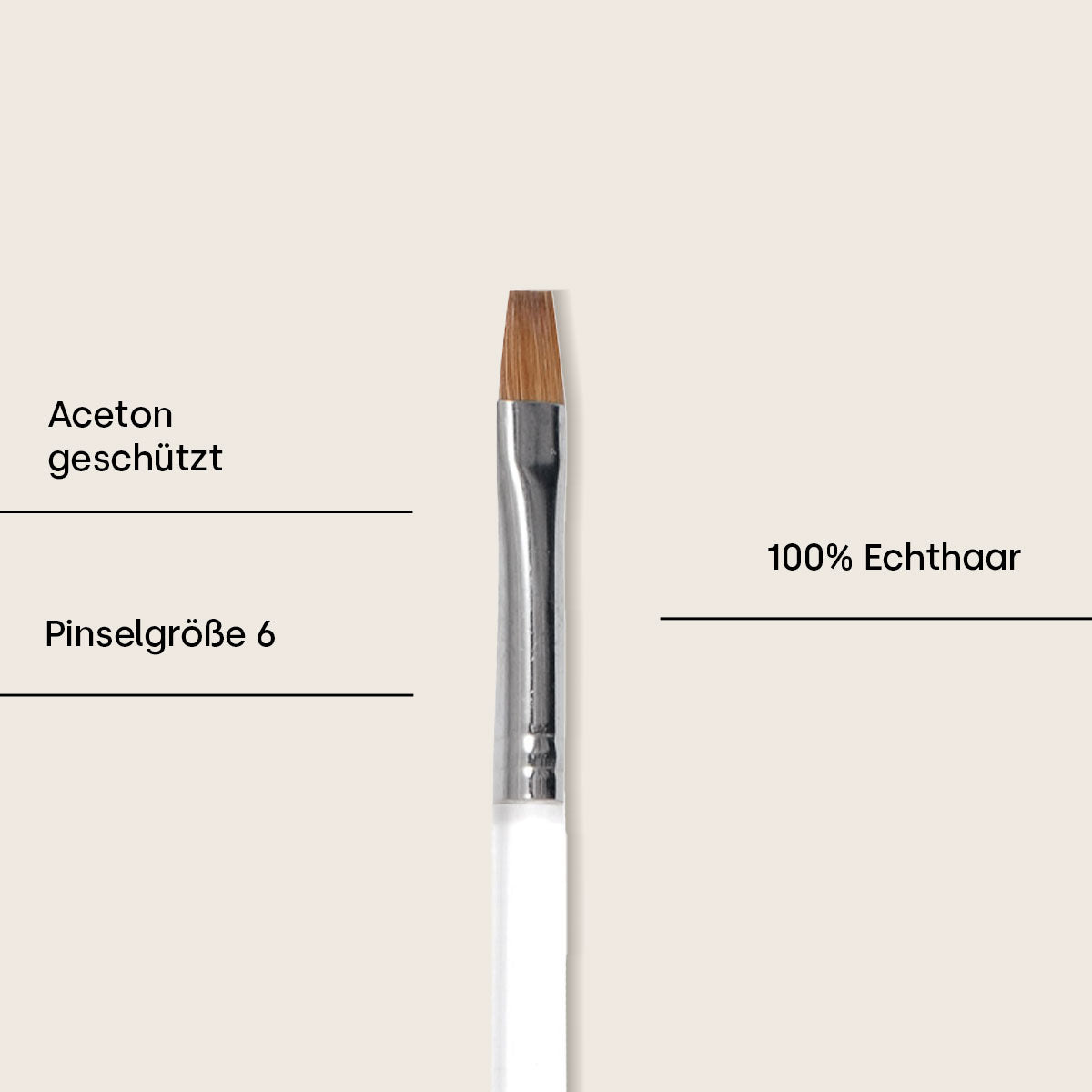 Emmi-Nail Gel-Pinsel Gr. 6 100% Echthaar