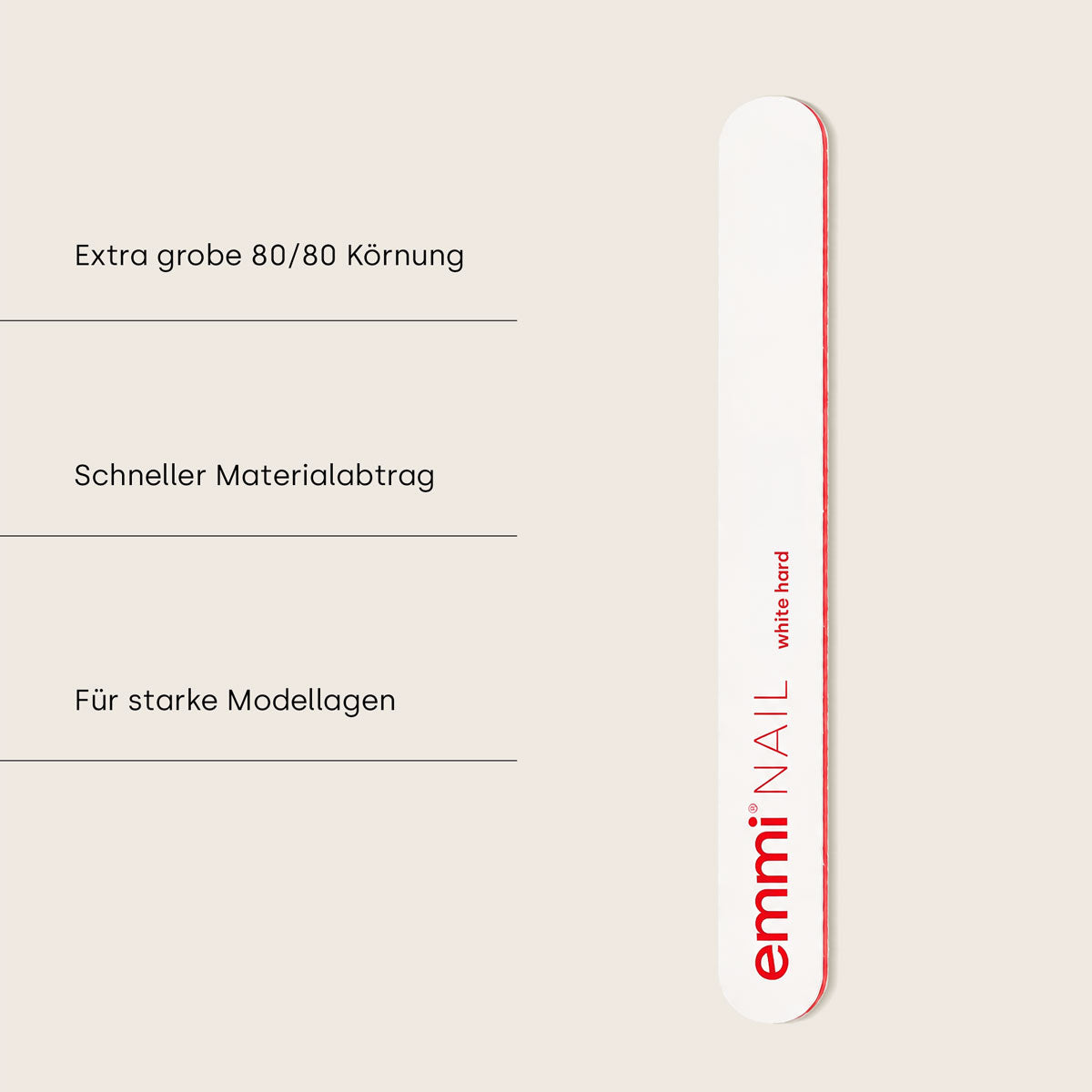 Professional file white hard file 80/80 (pack of 50)