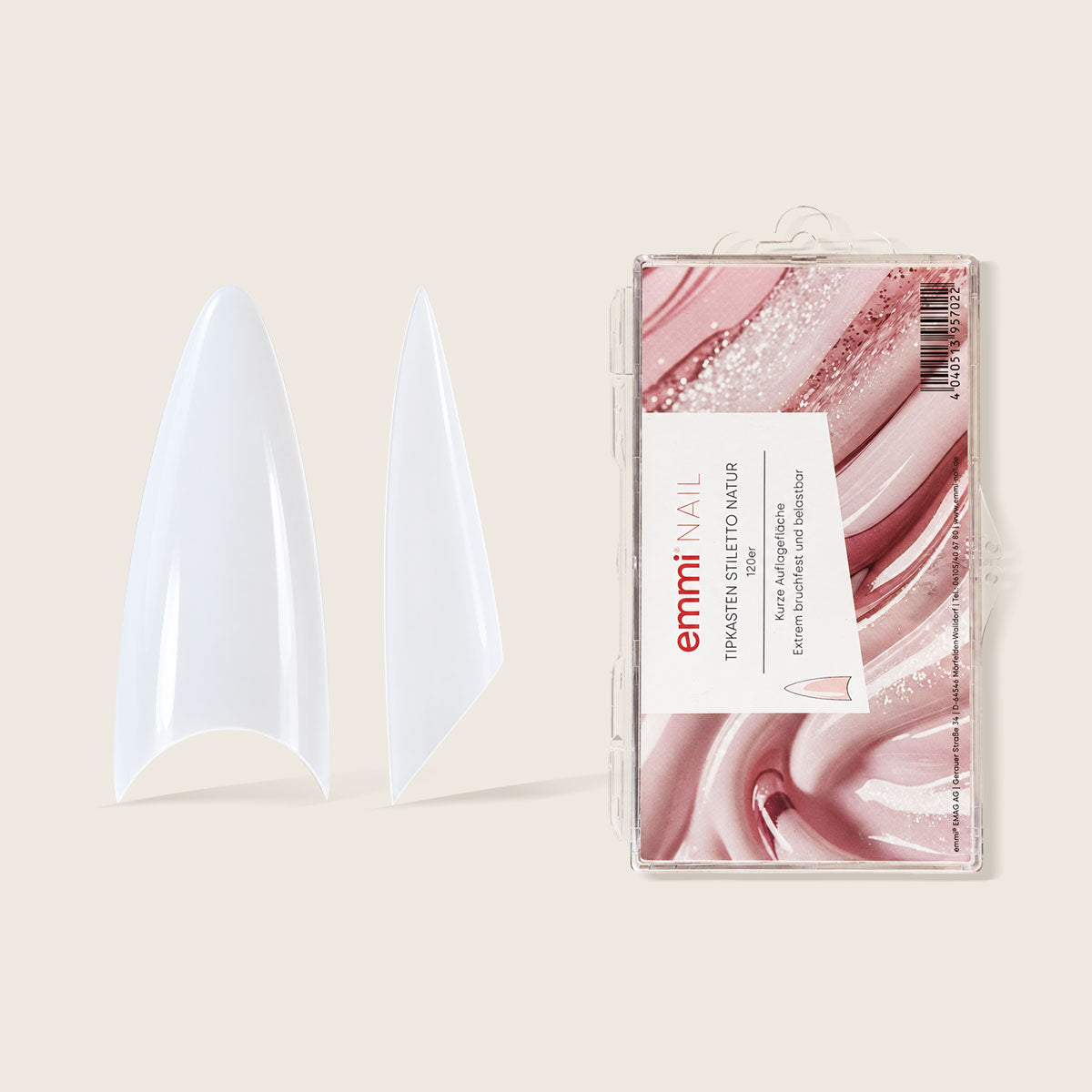 Boîte à pointes Stiletto Naturel 100 pièces
