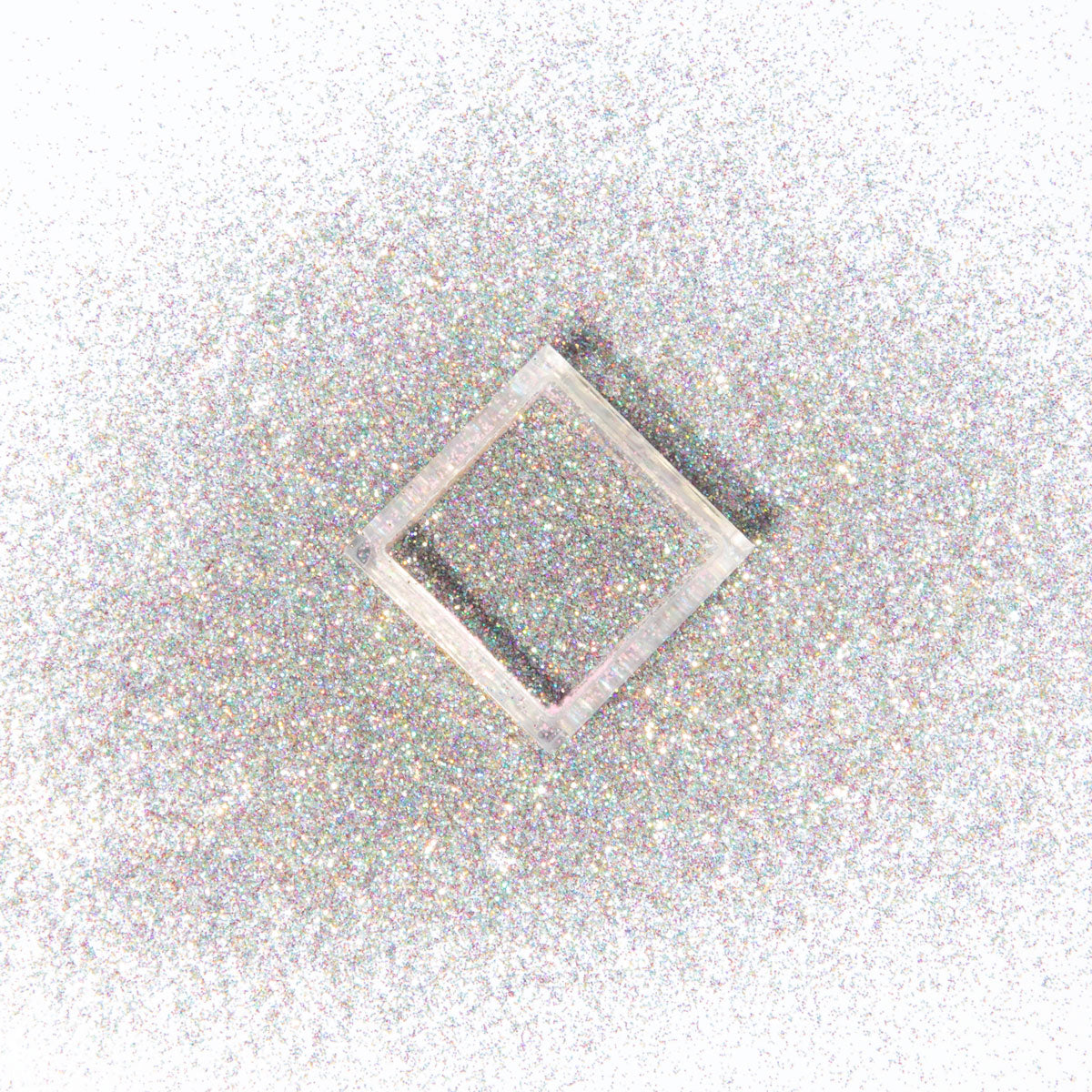 Glitterpuder silber hologramm