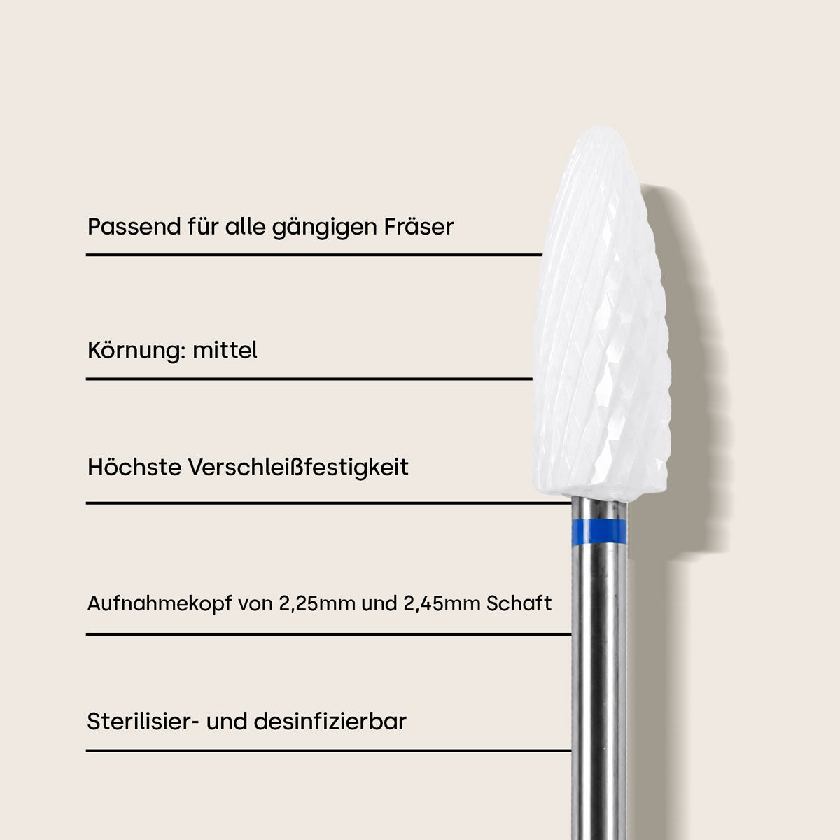 Emmi-Nail ceramic bit *medium*