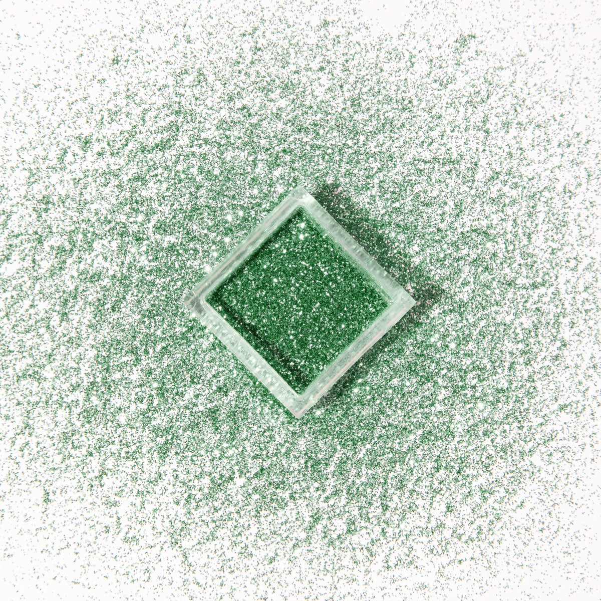 Glitter powder green