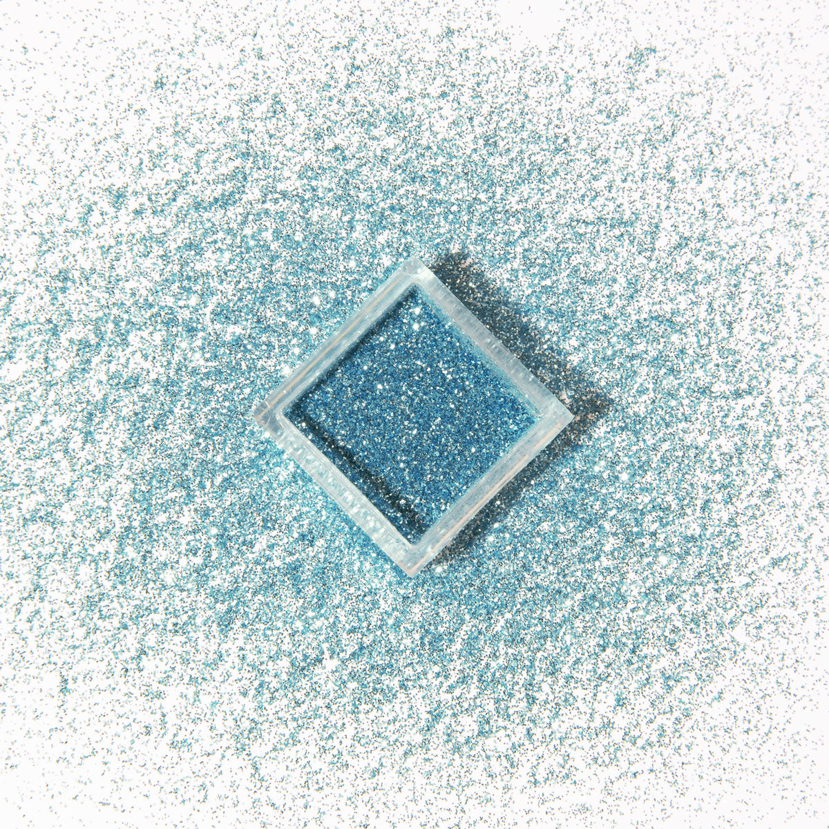 Glitterpuder himmelblau
