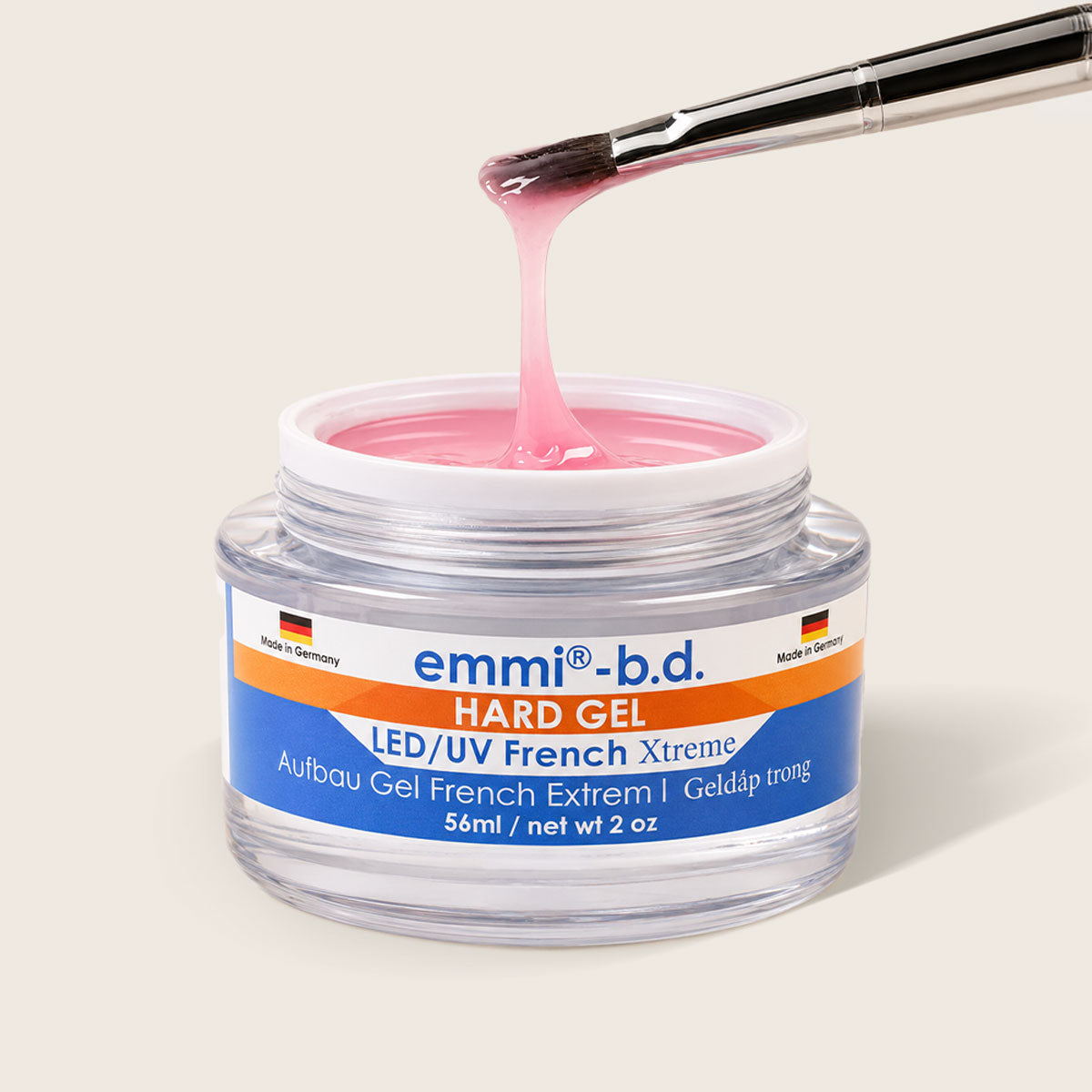 Emmi-b.d. UV/LED Hard Gel French Xtreme Builder Gel Salon Size