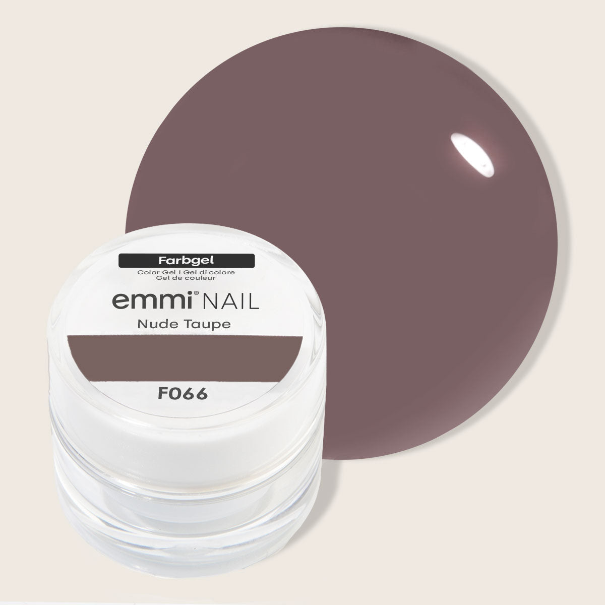 Emmi-Nail Farbgel Nude Taupe 5ml -F066-