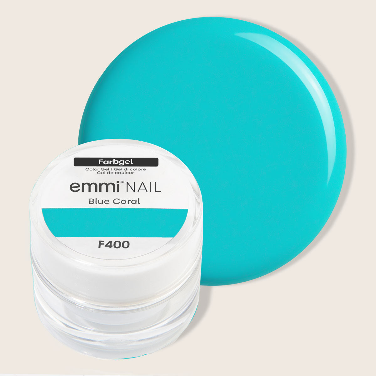 Emmi-Nail Color Gel Blue Coral 5ml -F400-