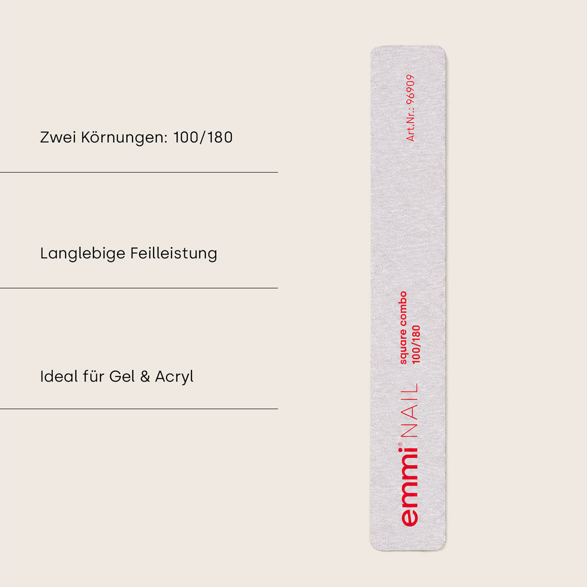 Rectangular file long life 100/180