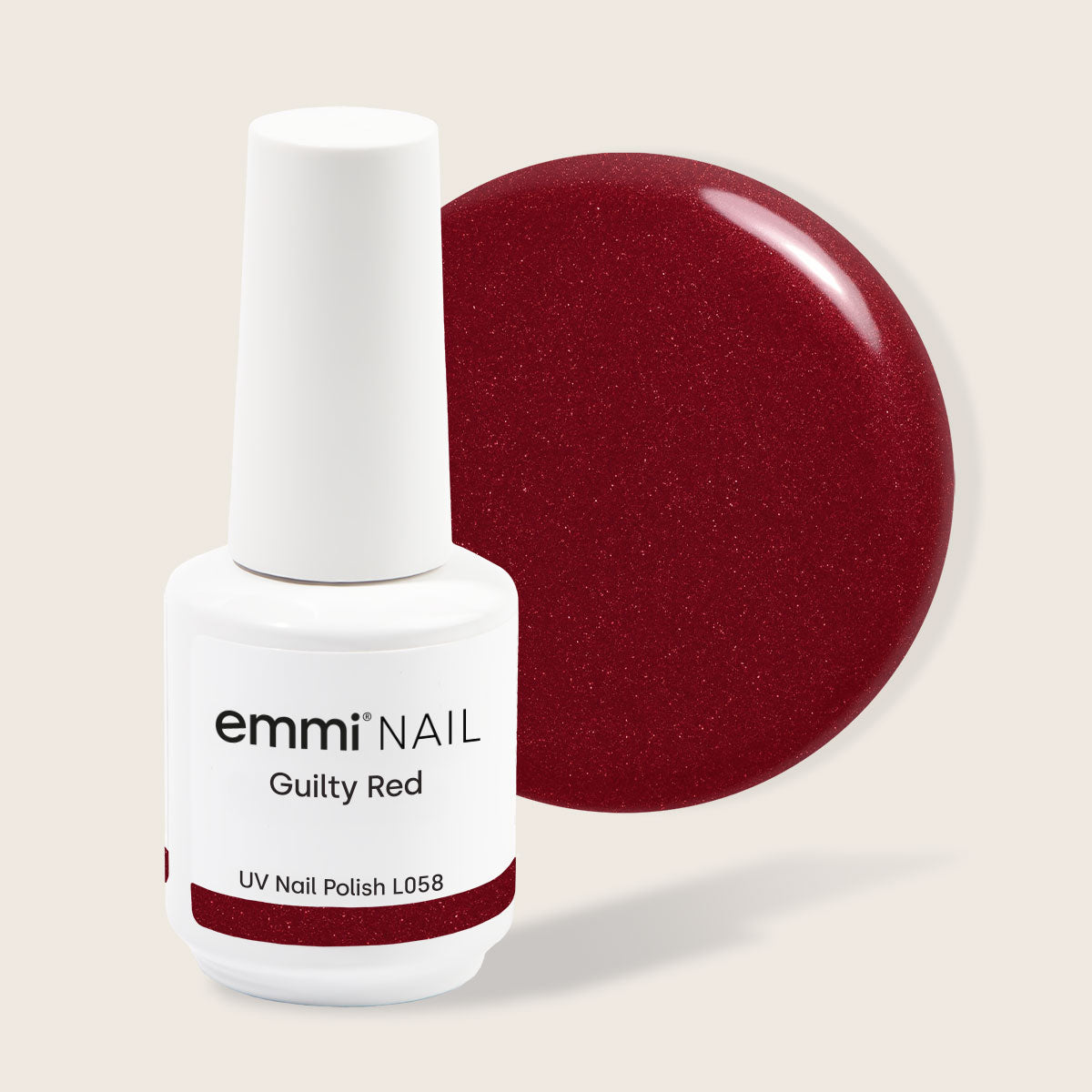 Vernis UV Shellac Guilty Red 15 ml -L058-