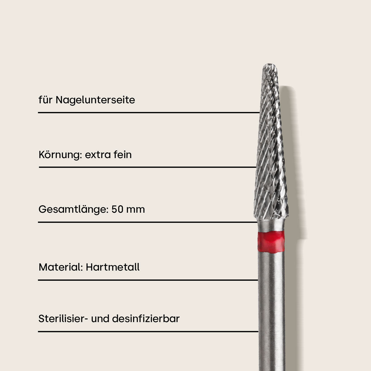 Hartmetall-Bit Kegelform *extra fein*