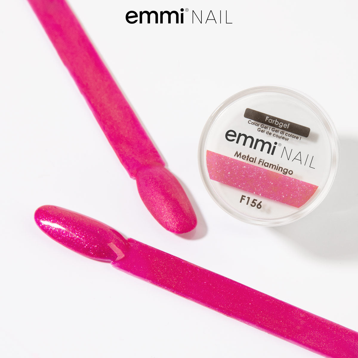 Gel de couleur pour ongles Emmi-Flamant Métal 5 ml -F156-