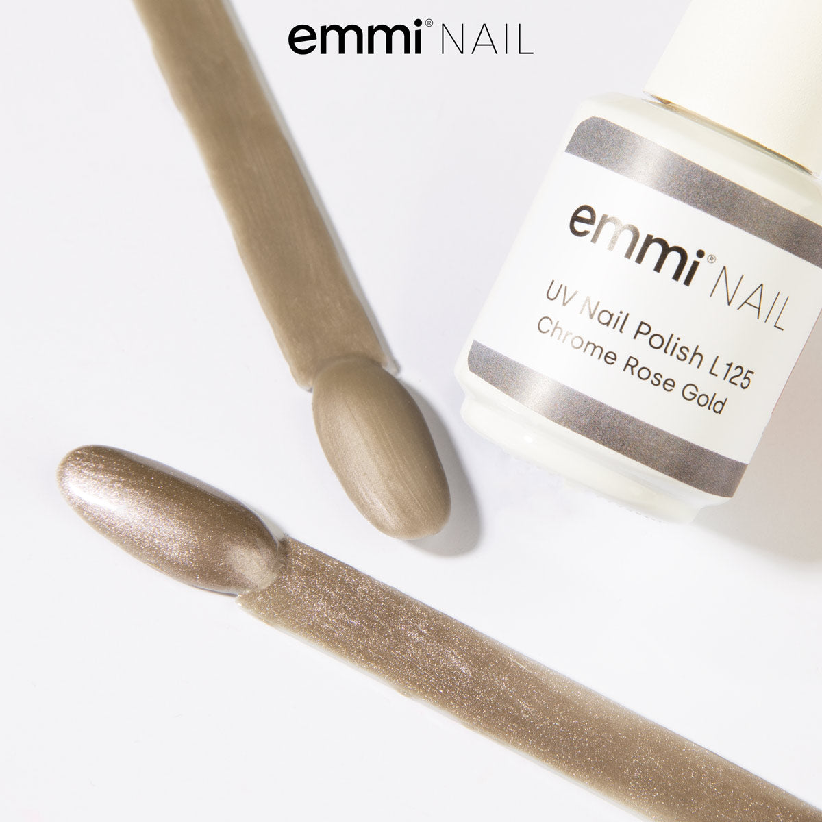 Vernis UV Shellac Chrome Or Rose 15 ml -L125-