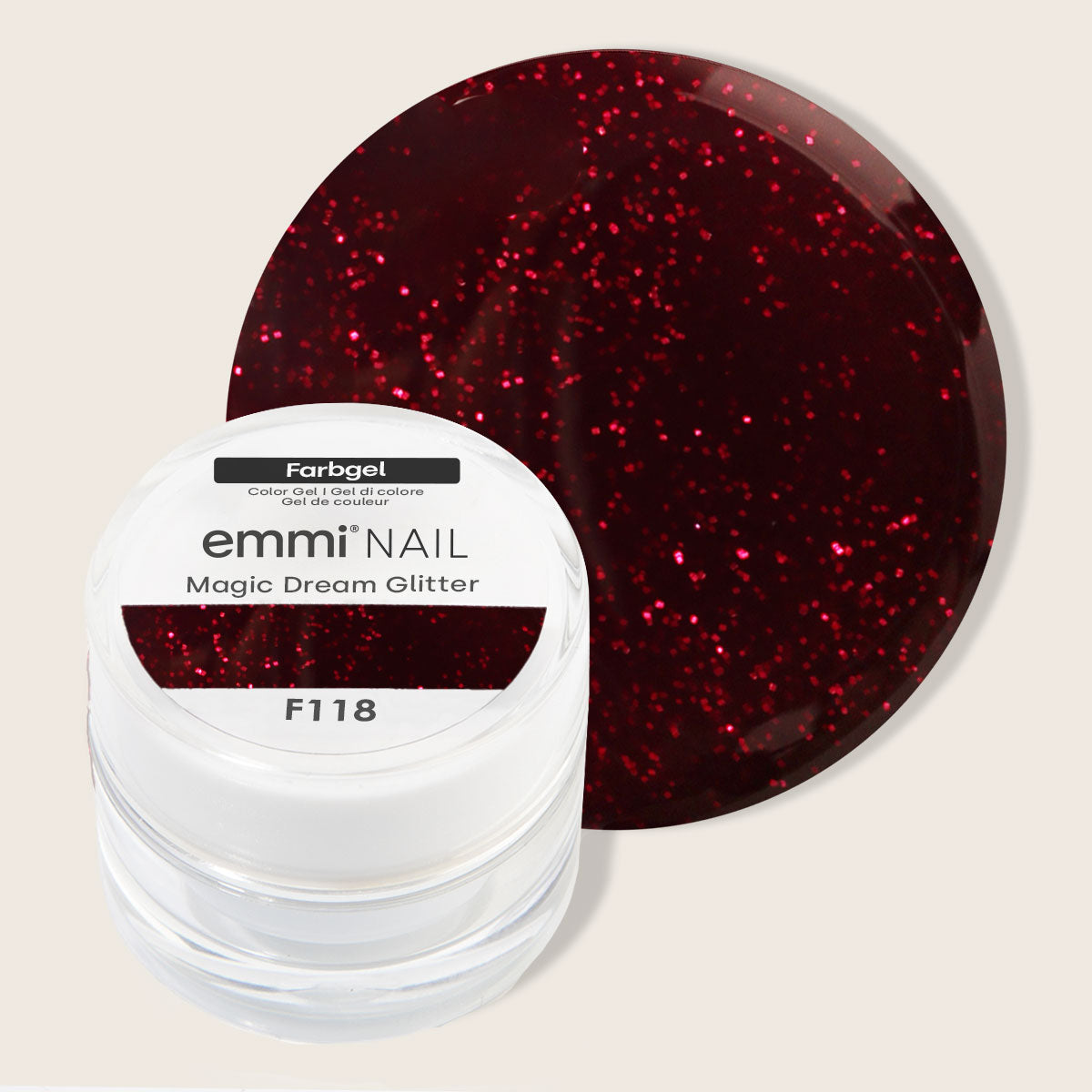 Gel de couleur Emmi-Nail Magic Dream Glitter 5 ml -F118-