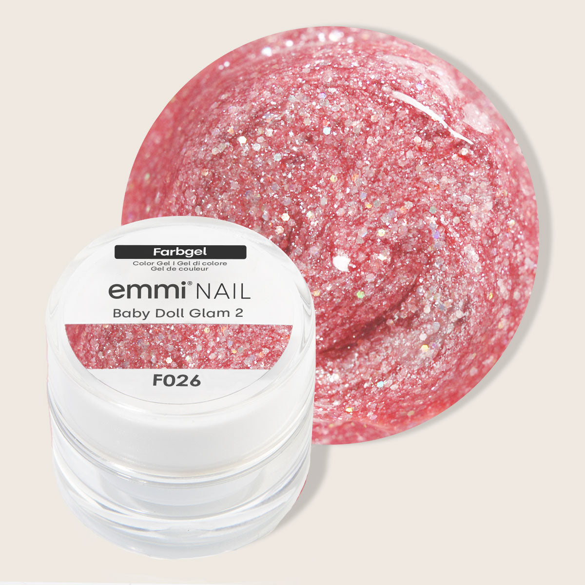 Emmi-Nail Color Gel Baby Doll Glam 2 5ml -F026-