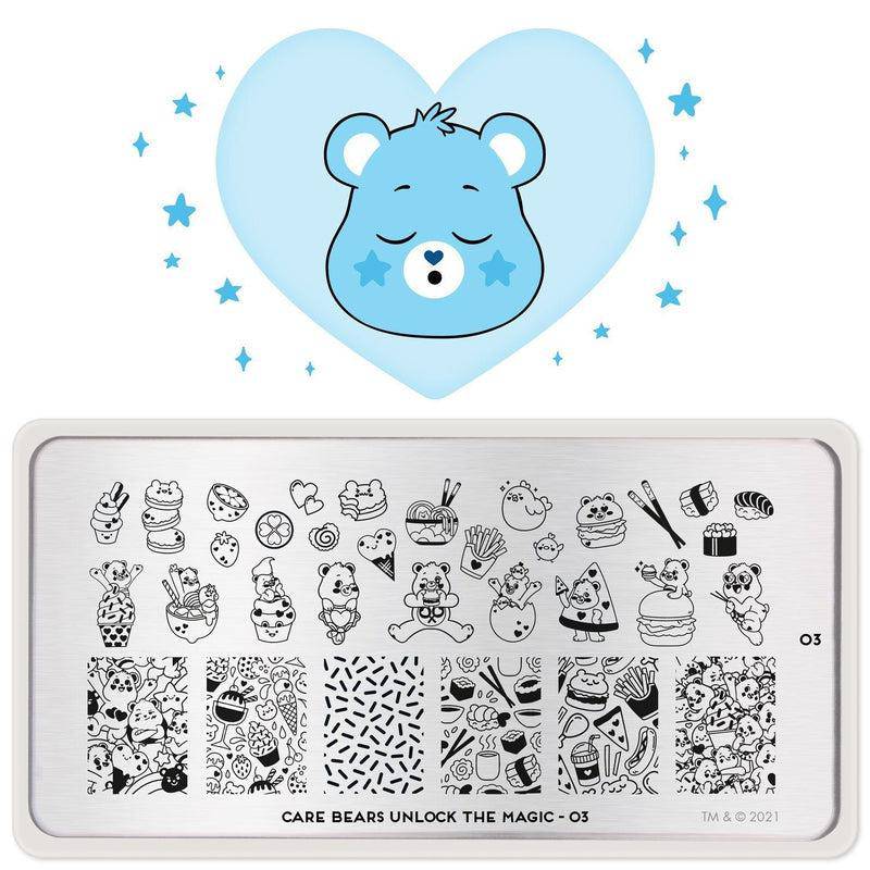 MoYou-London Stamping Stencil Care Bears Magic 03