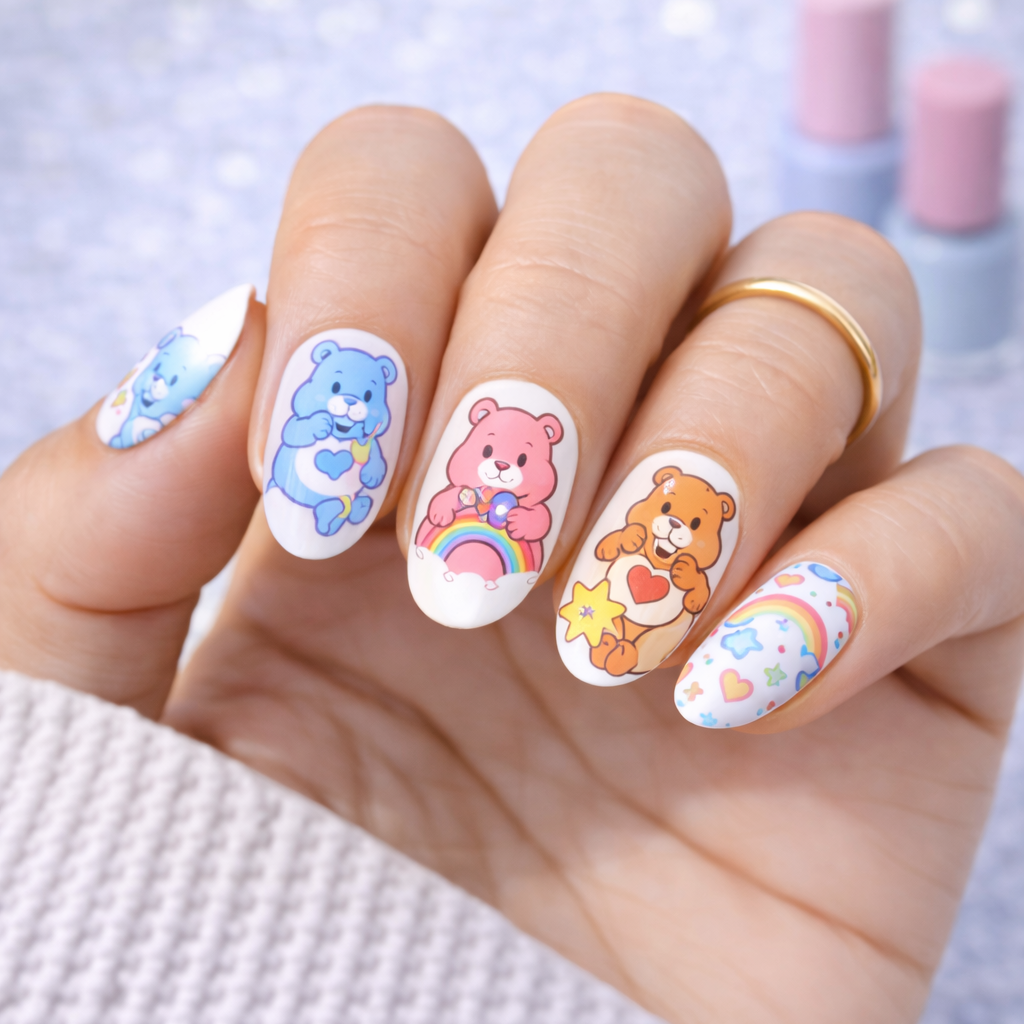 MoYou-London Stamping Stencil Care Bears Magic 03