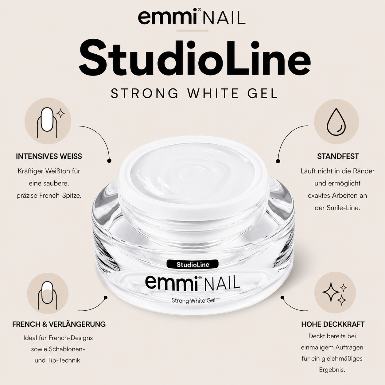 Emmi-Nail Studioline Strong White Gel