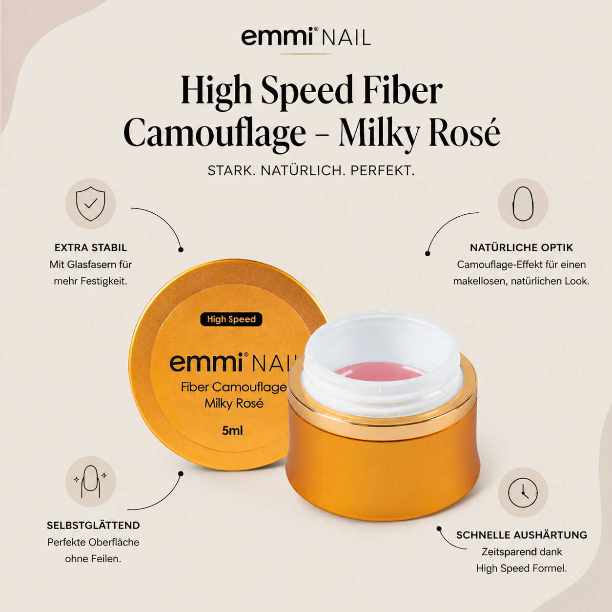High-Speed Fiber Camouflage rose laiteux