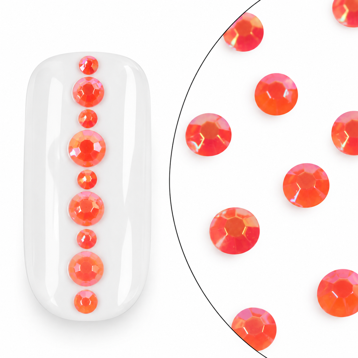 Strasssteine Milky Ruby 3mm