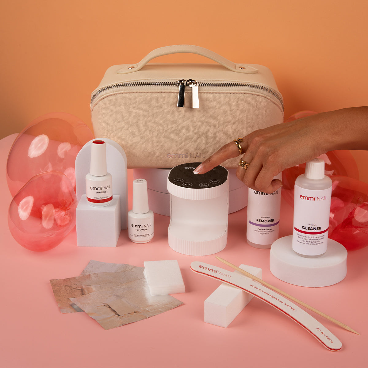 Shine2Go - Shellac Reise-Set mit LED Lampe