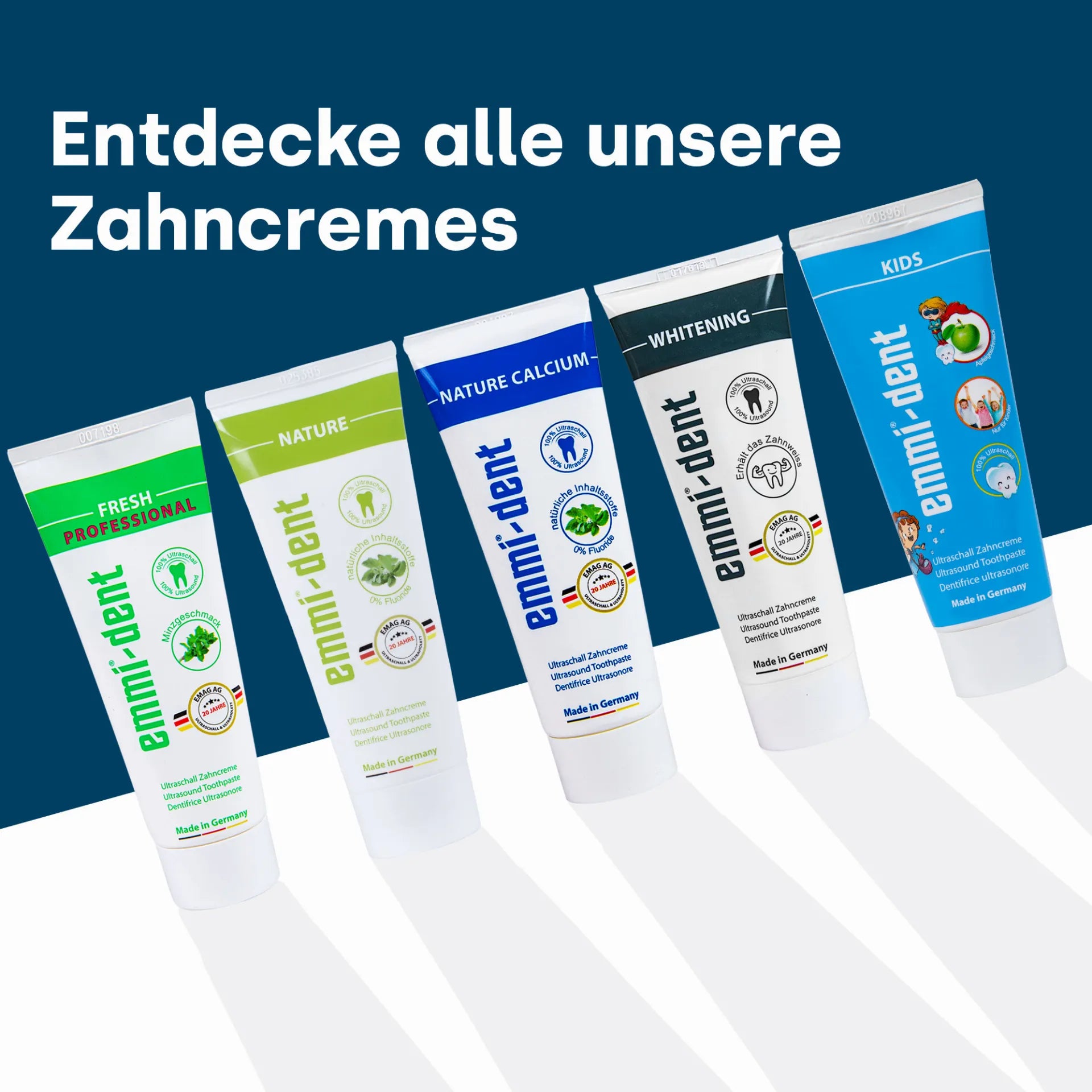 Ultraschall-Zahncreme Whitening ohne Titandioxid 75ml
