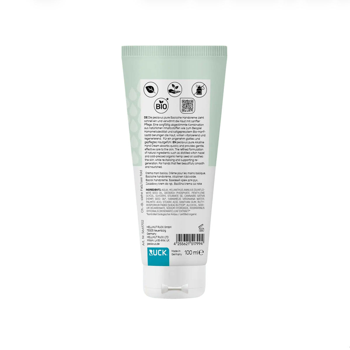 RUCK peclavus pure Basic Hand Cream
