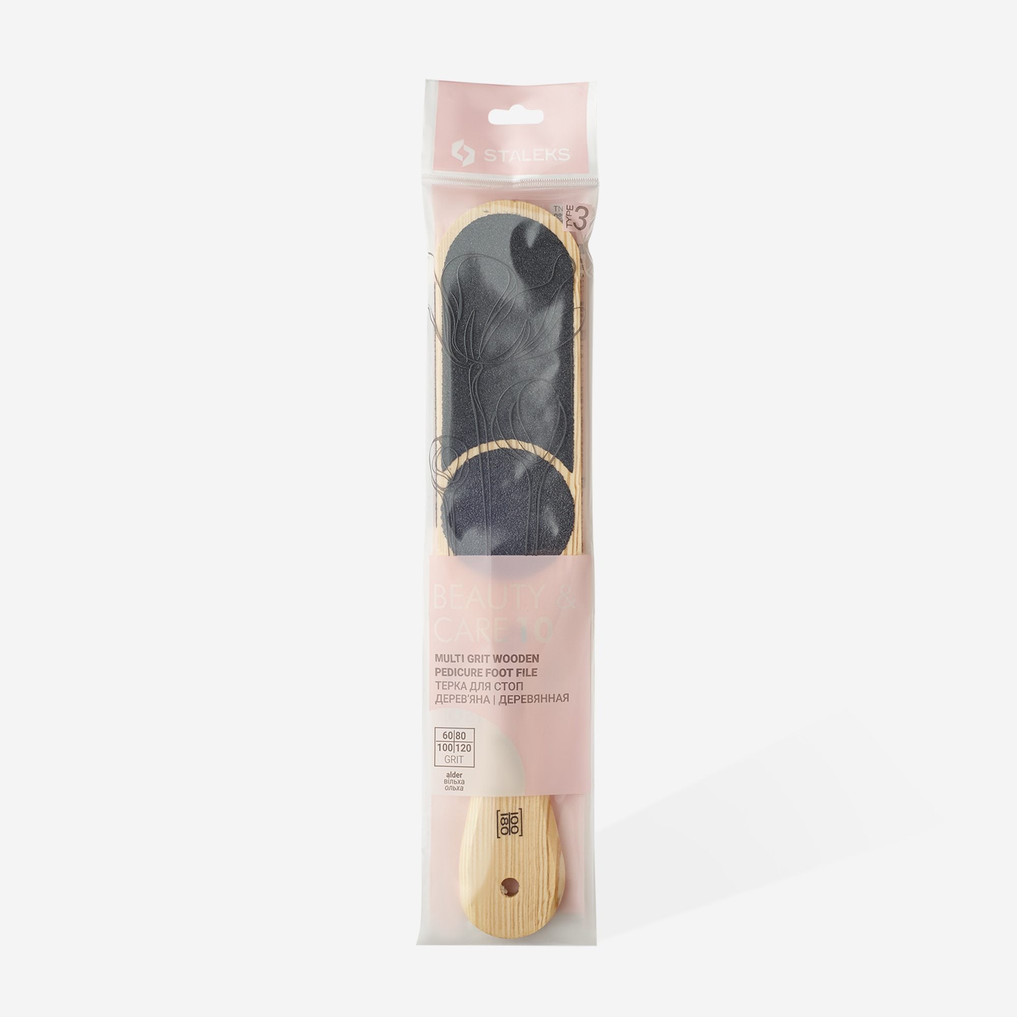 Râpe à pied de pédicure en bois Staleks BEAUTY & CARE 10 Type 3
