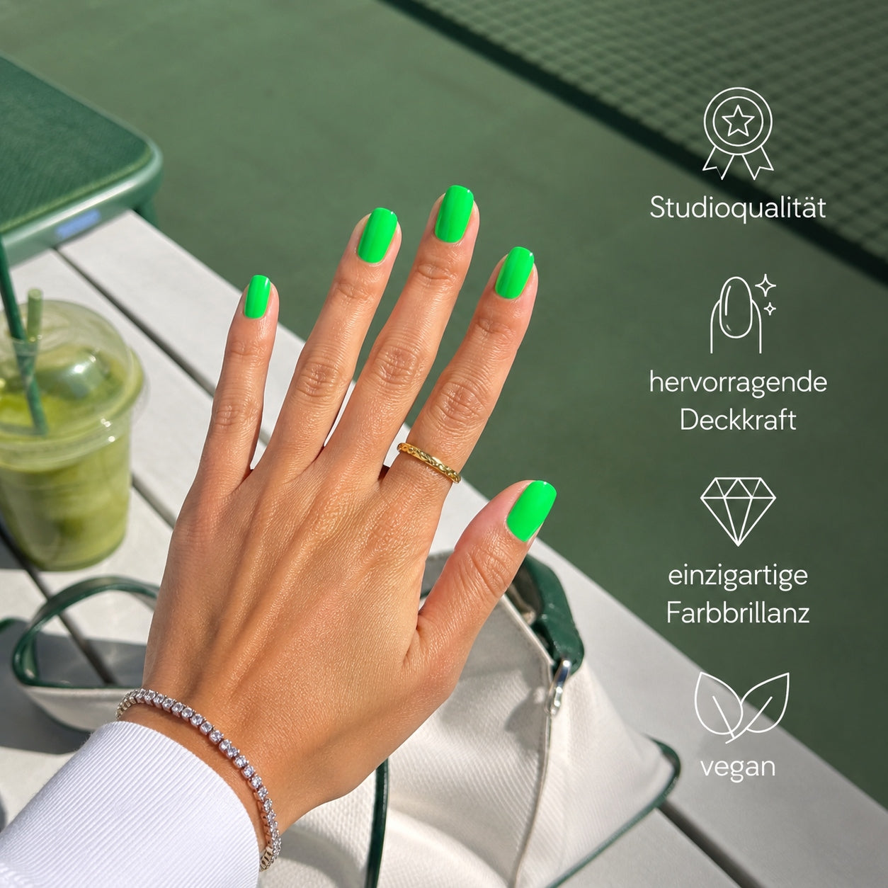 Emmi-Nail Color Gel Neon Green 5ml -F334-