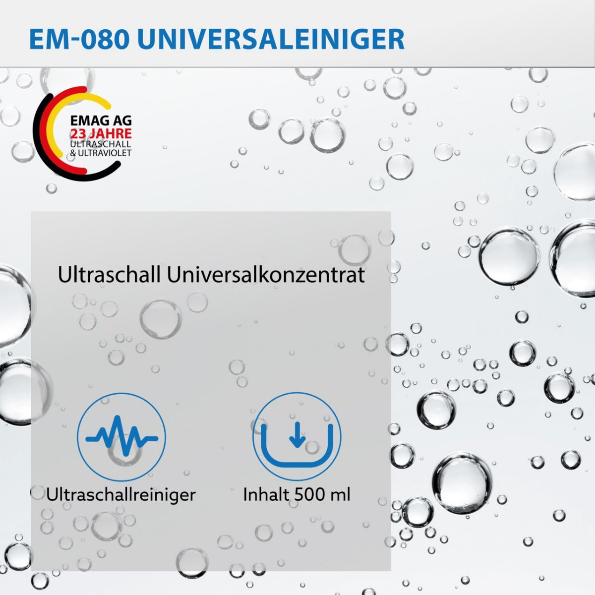 Universalreiniger für Ultraschallgeräte EM-080 500ml