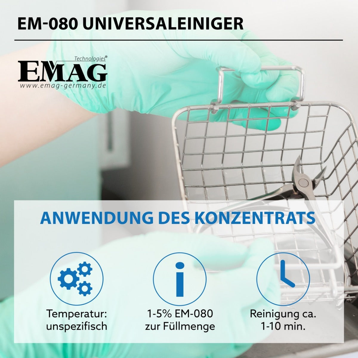 Universalreiniger für Ultraschallgeräte EM-080 500ml