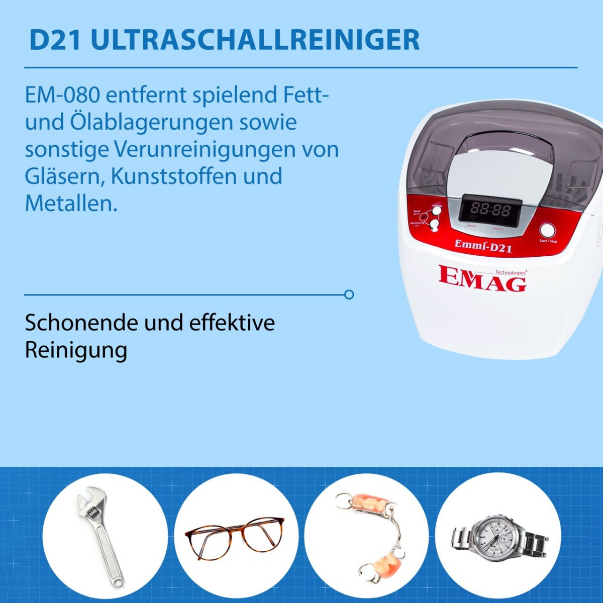 Ultraschallreiniger 2L Emmi-D21