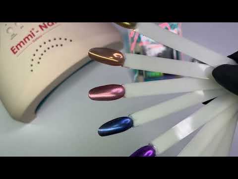Poudre chromée miroir Emmi-Nail Classy 4 pièces