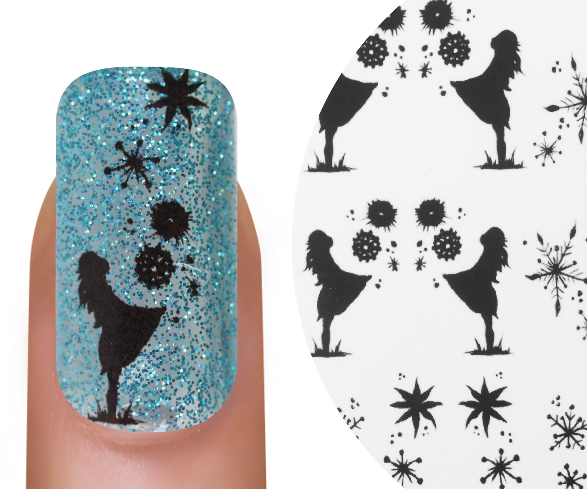 Emmi-Nail Watertattoo Weihnachtssterne