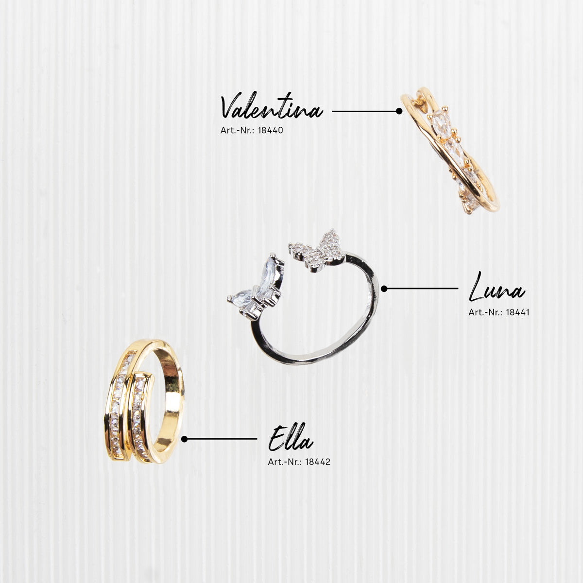 Emmi-Nail verstellbarer Ring "Luna"