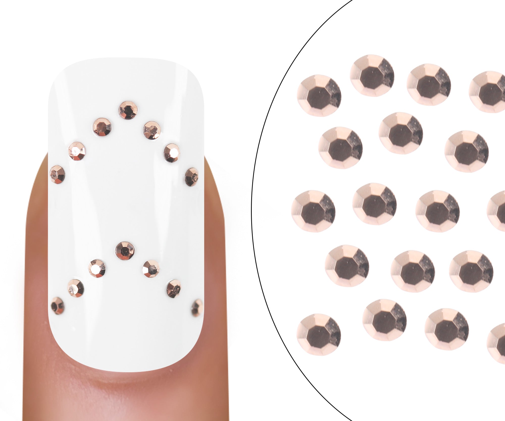 Rhinestones SS3 Rose Gold