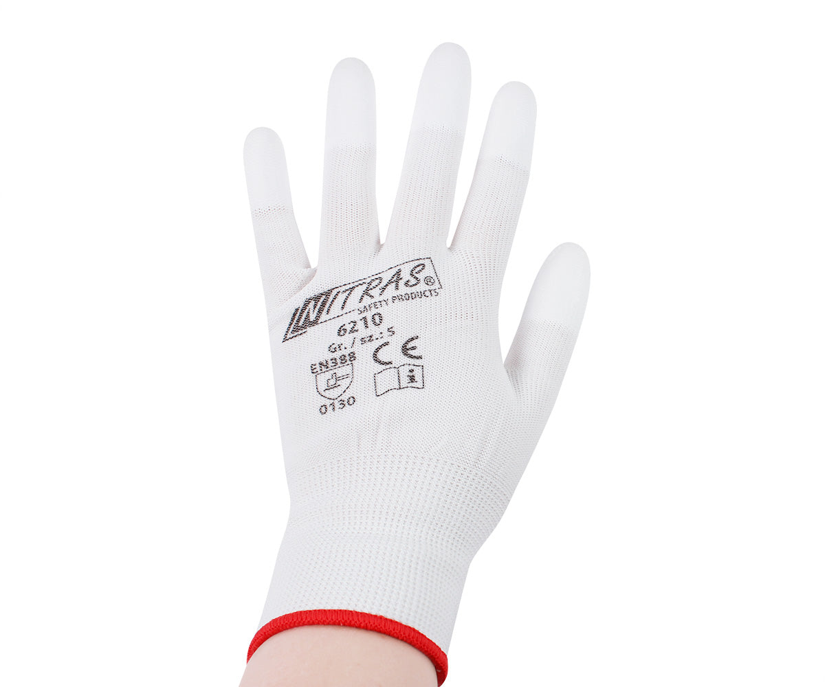 Nylonhandschuh Weiß Gr. S, 1 Paar
