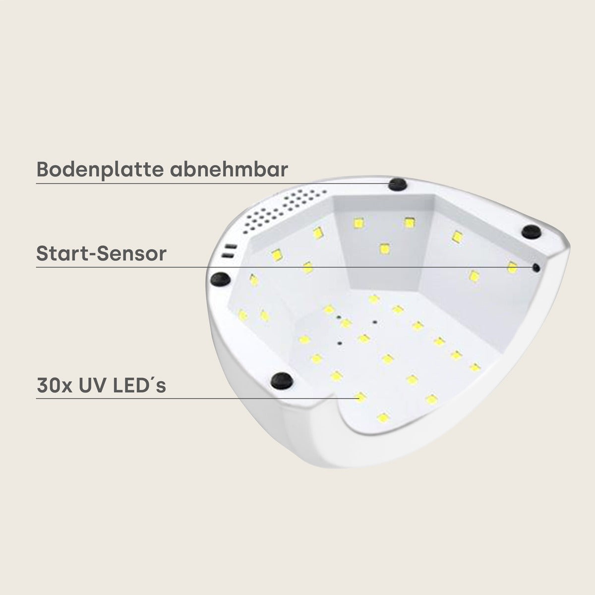 Starter-Set mit 4 UV Gelen und Lampe Galaxy