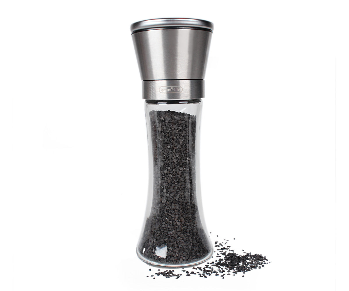 Sel noir Emmi®-Life avec moulin à sel 180 g