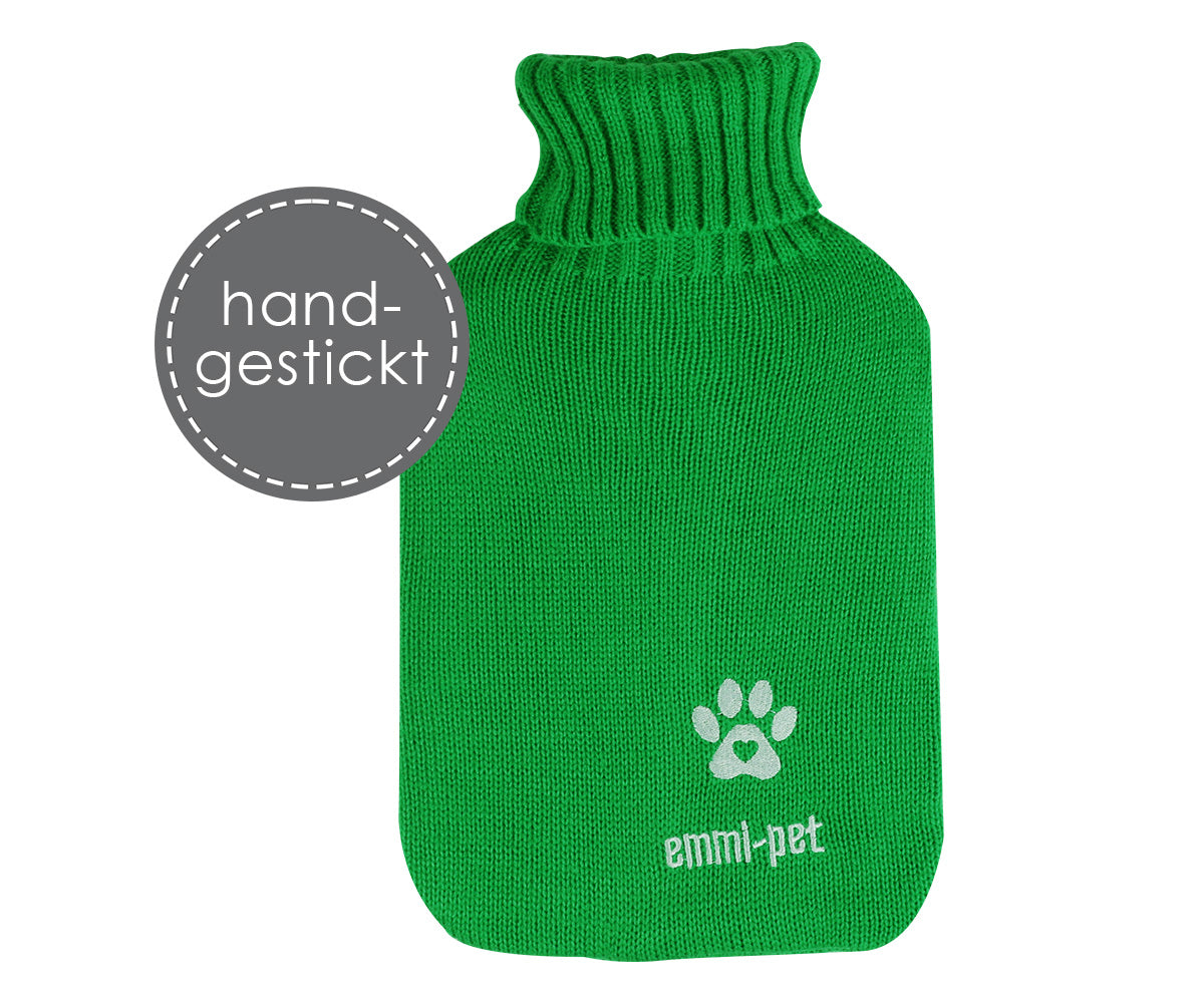 Emmi-pet hot water bottle with knitted cover