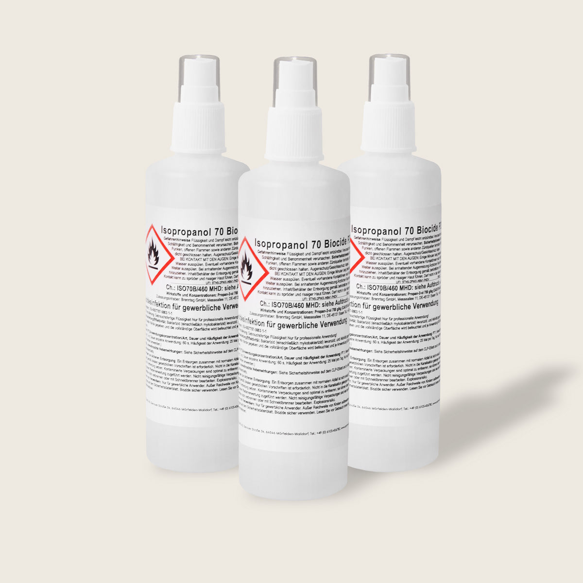 Isopropanol 70 Biocide Haut und Handdesinfektion 3x250ml