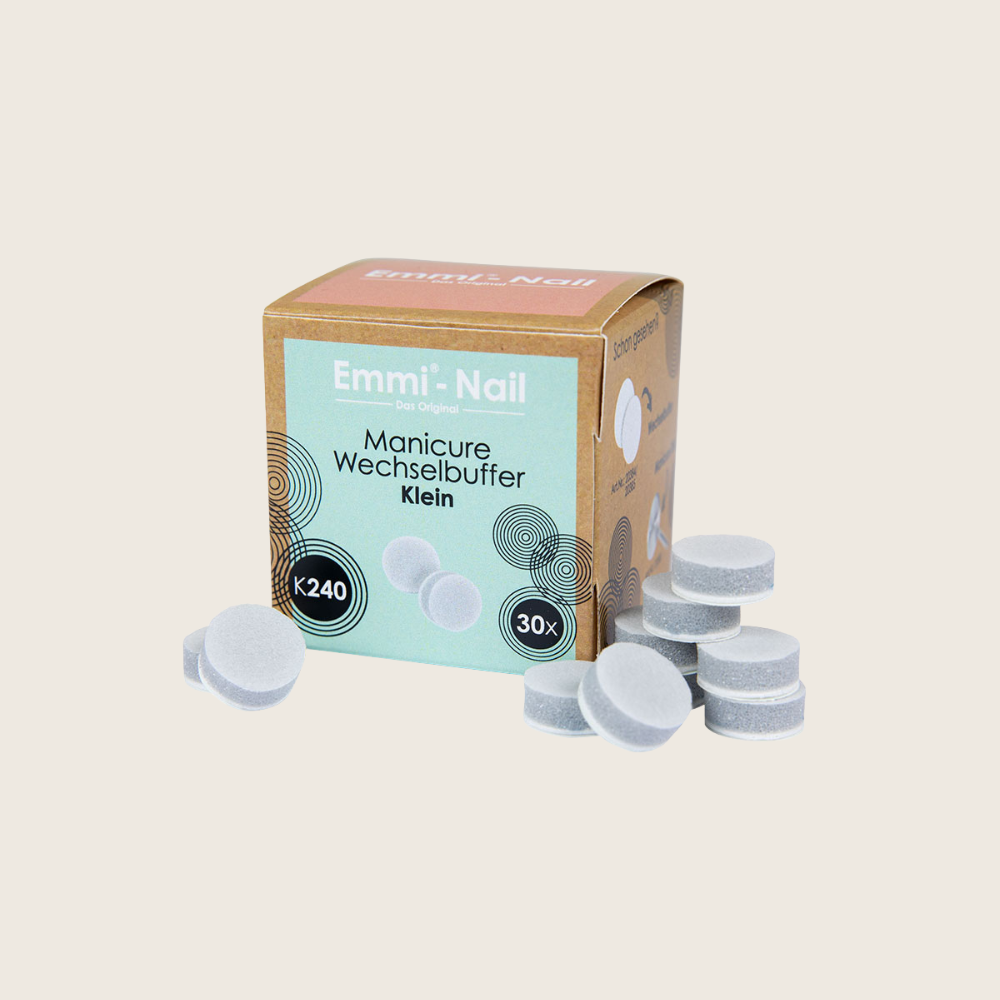 Tampons interchangeables Emmi-Nail pour manucure/pédicure, petit format, 30 pièces -K240-