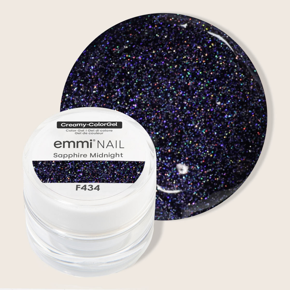Gel-Crème Emmi-Nail Saphir Minuit -F434-