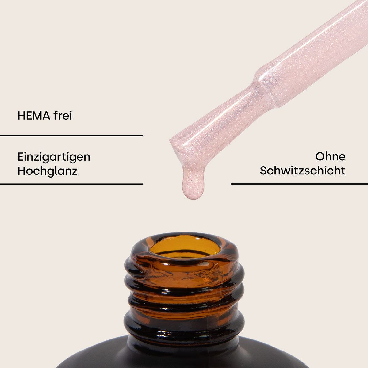 Emmi-Nail Non Sticky Sealer Twinkle Rose 11ml